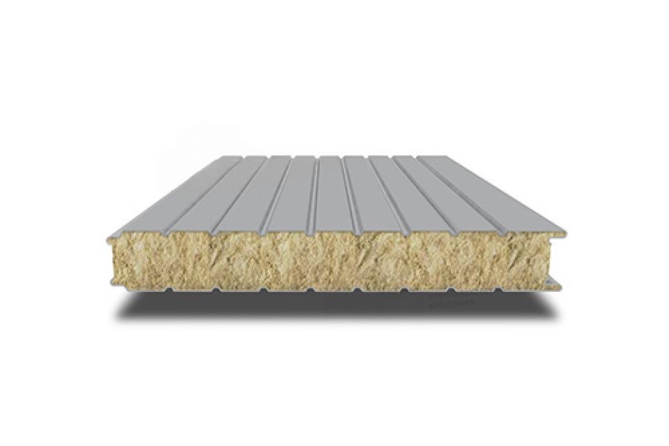 Сэндвич-панель без замков ППУ, 1000х150 мм, 0.5/0.5, Текстурированный полиэстер